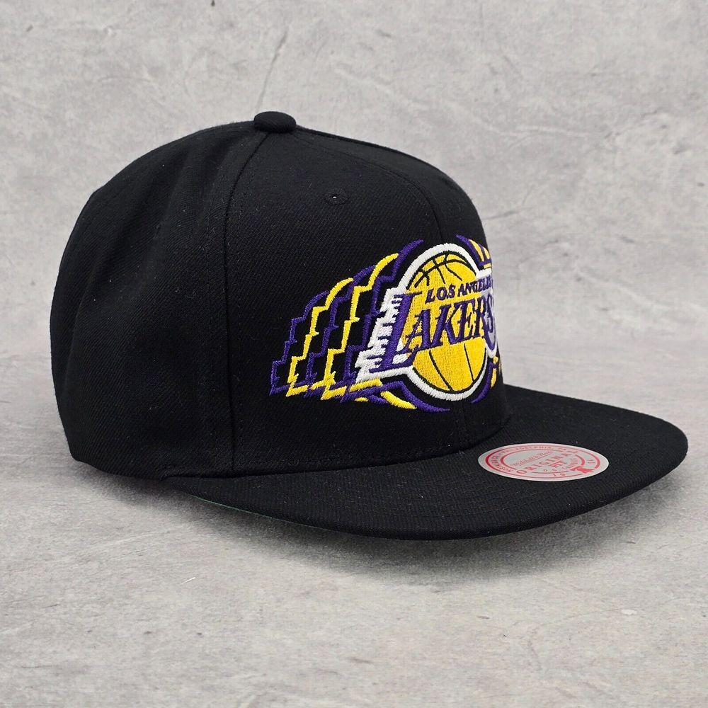 Mitchell & Ness Los Angeles Lakers Vibes Cap Black & Purple Snapback Hat‎ - Picture 2 of 14